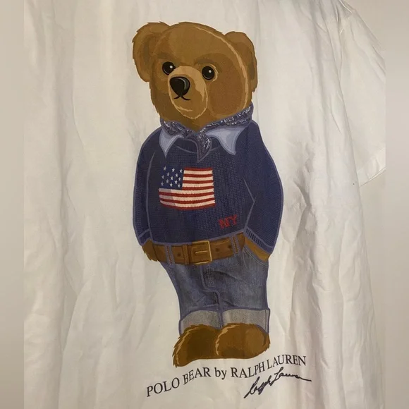 Polo ralph Lauren Patriot teddy bear t-shirt - Picture 2 of 6